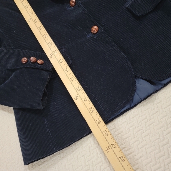 Bridle and Bit Corduroy Jacket Dark Blue Riding Size 11 - Picture 12 of 16